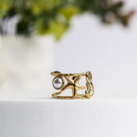 Aquavielle Stainless Steel Δαχτυλίδι Σχέδιο 4
