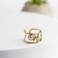 Aquavielle Stainless Steel Δαχτυλίδι Σχέδιο 4