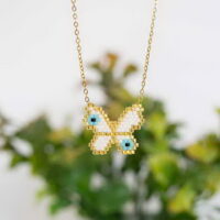 Miyuki Κολιέ Πεταλούδα Stainless Steel Σχέδιο 49