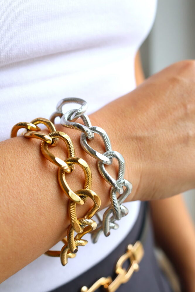 Chunky Stainless Steel Βραχιόλι