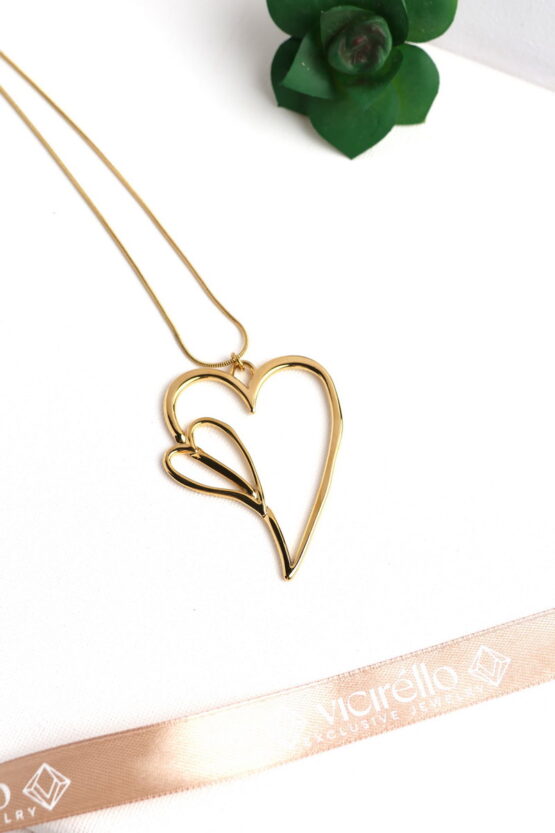 Love Μακρύ Κολιέ Stainless Steel